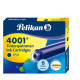 Doos van 6 Pelikan P6 blauwe inktpatronen